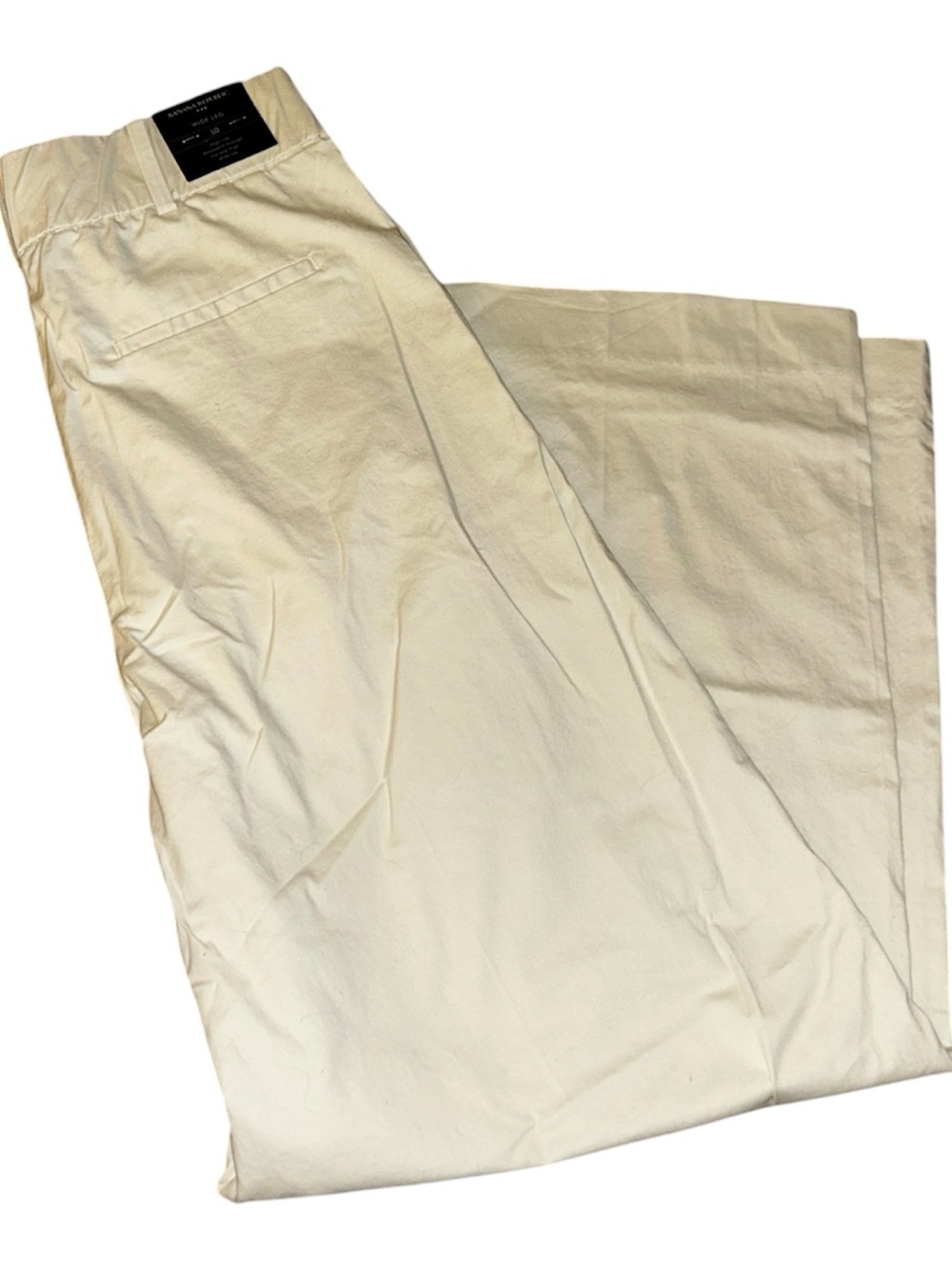 Banana Republic Wide Leg Pants in Cream nwt size 10